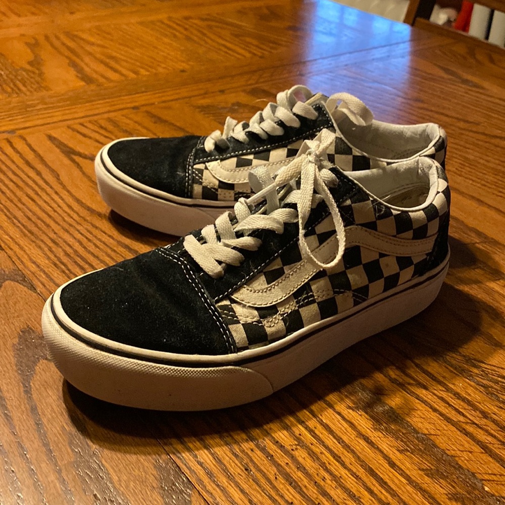 Checked Vans lace-ups 7.5